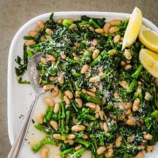 Broccoli Rabe with White Beans