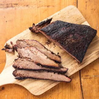 Barbecued Beef Brisket on the Charcoal Grill