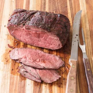 Inexpensive Gas-Grill-Roasted Beef with Garlic and Rosemary