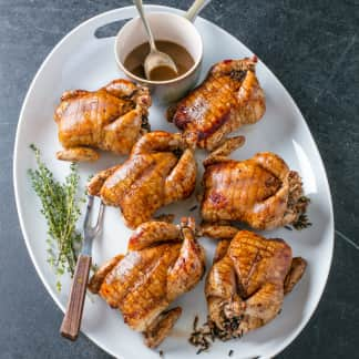 Roast Stuffed Cornish Hens