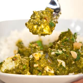 Naan and Saag Paneer