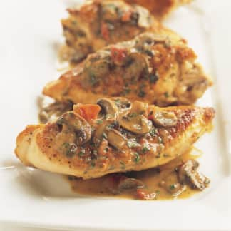 Chicken Chasseur with White and Dark Meat