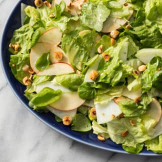 Romaine and Watercress Salad with Apple and Kohlrabi