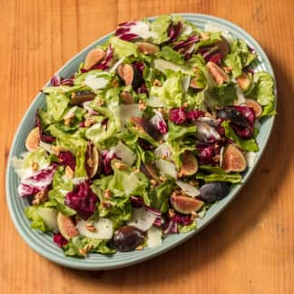 Romaine and Radicchio Salad with Figs and Pecorino