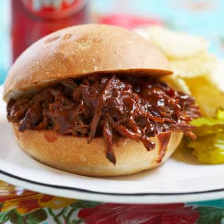 Slow-Cooker BBQ Shredded Beef Sandwiches