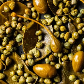 Caper Berries and Leaves