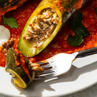 In Summer, This Meaty, Vibrant Stuffed Zucchini is the Dish I Crave