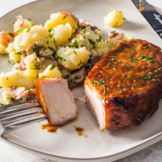 Slow-Roasted Glazed Pork Chops