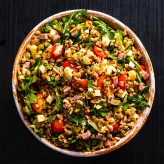 Antipasto Farro Salad with Arugula