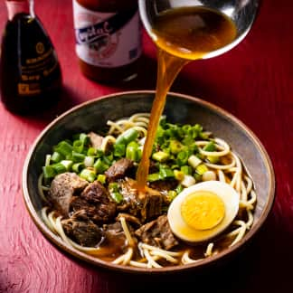 Beef Yakamein (New Orleans Spicy Beef Noodle Soup)