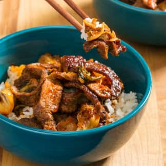 Stir-Fried Beef with Kimchi for Two