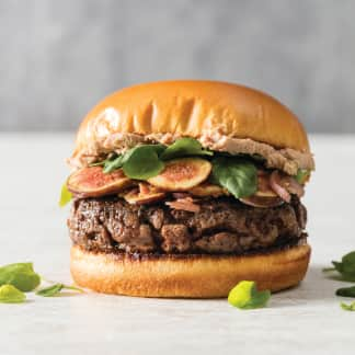 Bistro Burgers with Pâté, Figs, and Watercress