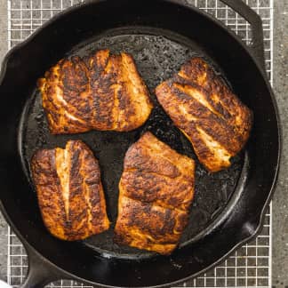 Cast Iron Blackened Snapper with Rémoulade Sauce