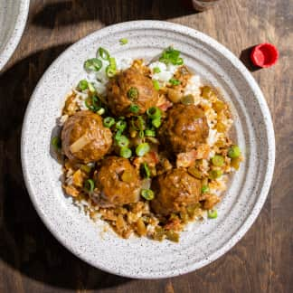 Cajun Meatball Fricassee