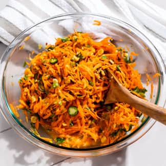 Shredded Carrot and Serrano Chile Salad