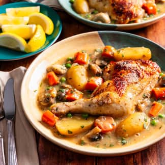 Chicken Jardinière for Two