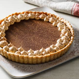 Plant-Based Chocolate-Espresso Tart