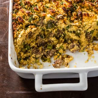 Classic Sausage-Herb Cornbread Dressing