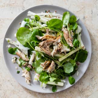 Fennel and Apple Salad with Smoked Mackerel
