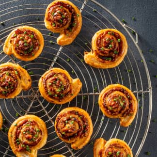 Gochujang and Cheddar Pinwheels