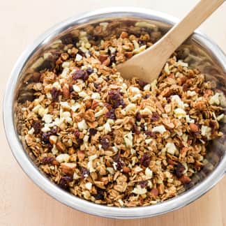 Granola with Almonds, Apples, and Cherries (Reduced Sugar)