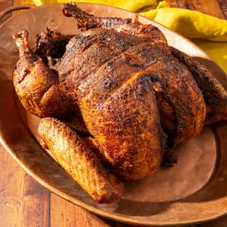 Grill-Roasted Spice-Rubbed Turkey