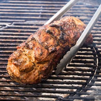 Grill-Roasted Pork Loin for Charcoal Grill