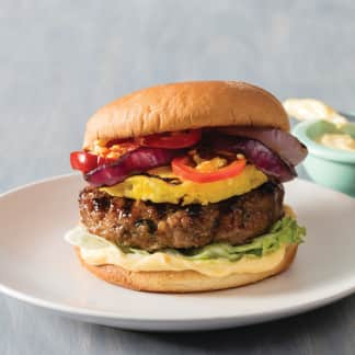 Grilled Teriyaki Pork Burgers