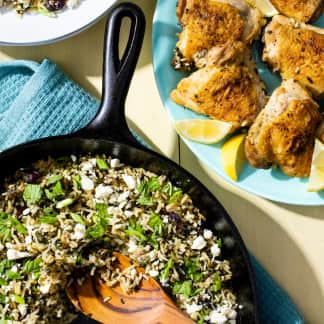 One-Pan Chicken and Spinach Rice