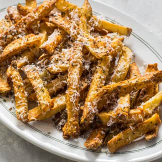 Air-Fryer Parmesan, Rosemary, and Black Pepper French Fries