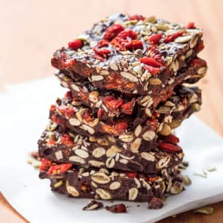 Pepita-Goji Berry Mexican Chocolate Bark