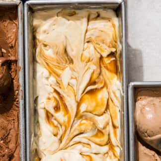 Salted Caramel-Coconut No-Churn Ice Cream