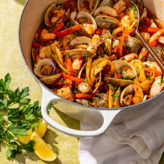 Cataplana (Portuguese Seafood Stew)