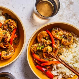 Shrimp with Black Bean Sauce For Two