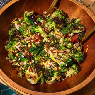 Skillet-Roasted Broccoli Salad