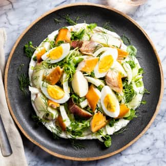 Smoked Trout, Watercress, and Fennel Salad