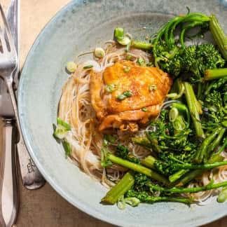 Instant Pot Soy Sauce Chicken with Gai Lan