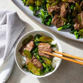 Stir-Fried Beef and Gai Lan