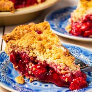 Tart Cherry Crumb Pie