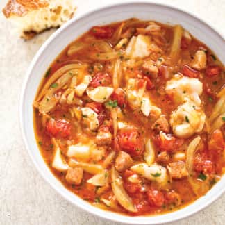 Mediterranean-Style Fish Stew for Two