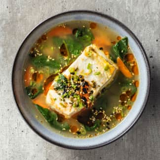 Miso Dashi Soup with Halibut