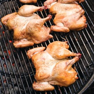 Grilled Cornish Game Hens