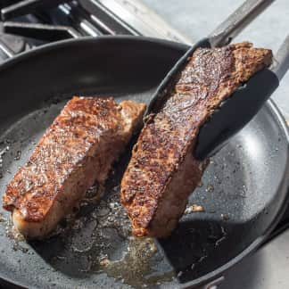 Pan-Seared Strip Steaks