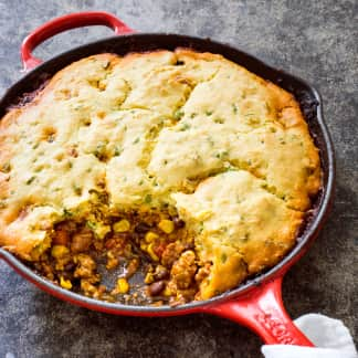 Cast Iron Pork Tamale Pie