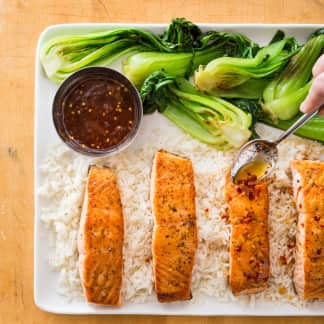 Sweet-and-Sour Salmon with Bok Choy