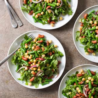 Three-Bean Salad with Arugula