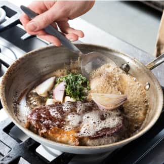 Butter-Basted Rib-Eye Steak