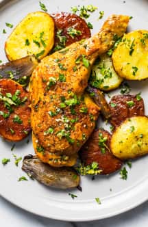 Skillet Roasted Chicken and Potatoes
