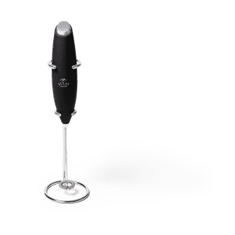 Zulay Kitchen Milk Boss Milk Frother With Stand - White and Black