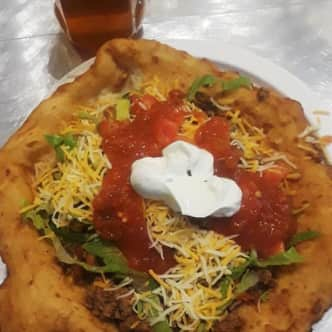 Fry bread with toppings